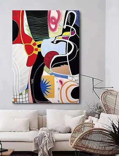  handgemachte abstrakte Goldfiguren-Gemälde auf Leinwand reich strukturiertes Acrylgemälde moderne Wandkunst handgemalte Personenkunst Ölgemälde für Wohnzimmer-Wanddekoration