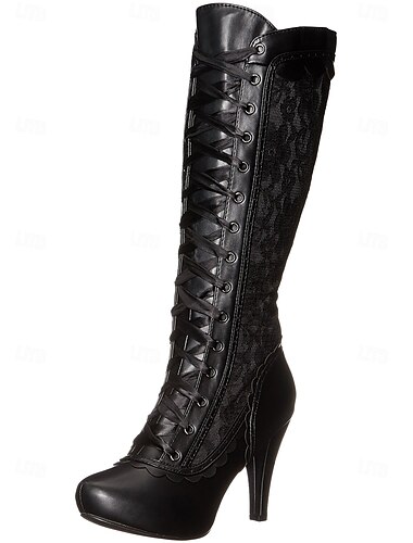  Rokoko Barock Viktorianisch Schuhe Kniehohe Stiefel Stöckelschuh Damen Halloween Karneval Maskerade Leistung Party / Abend Maskerade Erwachsene Schuhe