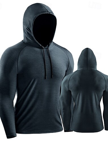  Herren Laufshirt Sport Top Langarm T-Shirt Casual Athlässigkeit Herbst Atmungsaktiv Schnelltrocknend Fitnesstraining Laufen Gehen Sportbekleidung Sportkleidung Einfarbig Rote Dunkelmarine Salbei