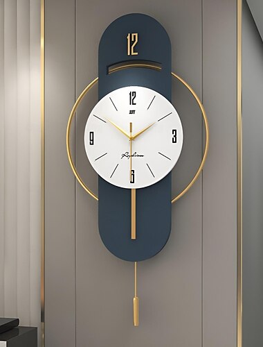 Wall Clock Quartz Silent Suspension Full Size Pendulum Electronic Wall Clock Bedroom Home Silent Wall Clock Wall Clock