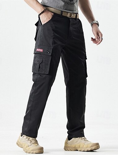  Ανδρικά Παντελόνια με τσέπες Παντελόνια Κουμπιά Πολλαπλή τσέπη Σκέτο Γρήγορο Στέγνωμα Ύγρανση Πλήρες μήκος ΕΞΩΤΕΡΙΚΟΥ ΧΩΡΟΥ Καθημερινά Κατασκήνωση & Πεζοπορία Μοντέρνα Κλασσικό Μαύρο Πράσινο Χακί