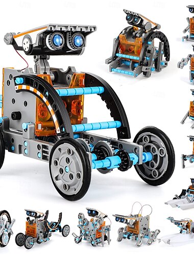 12-in-1 STEM Solar-Roboter-Kit - Bildungsbau-Wissenschaftsexperiment-Set ideales Geburtstagsgeschenk für Kinder Jungen Mädchen​