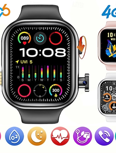 696 K01 Reloj inteligente 2 pulgada Pulsera inteligente Bluetooth Podómetro Recordatorio de Llamadas Seguimiento del Sueño Compatible con Android iOS Hombre Llamadas con Manos Libres Recordatorio de