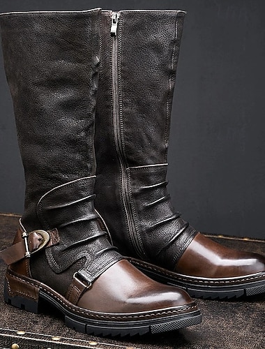  Retro vintage Middeleeuws Renaissance Schoenen Westerse laars Platte jazzlaarzen Ren Faire Piraat Elf Voor heren Stoompunk Halloween Carnaval Maskerade Prestatie Casual / Dagelijks Volwassenen