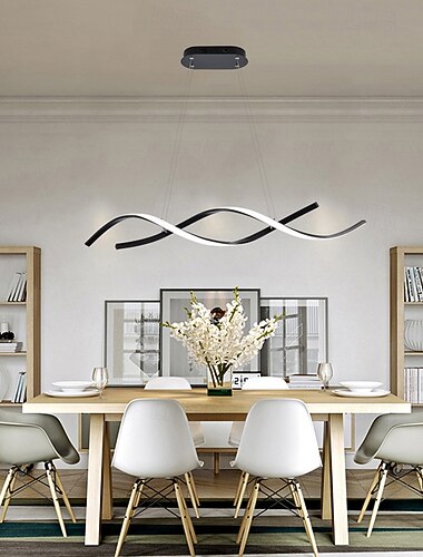  Modern LED Pendant Lights Dimmable with Remote Control Color Temperature Aluminum Island Lighting Lamp Fixture 96cm 110-240V