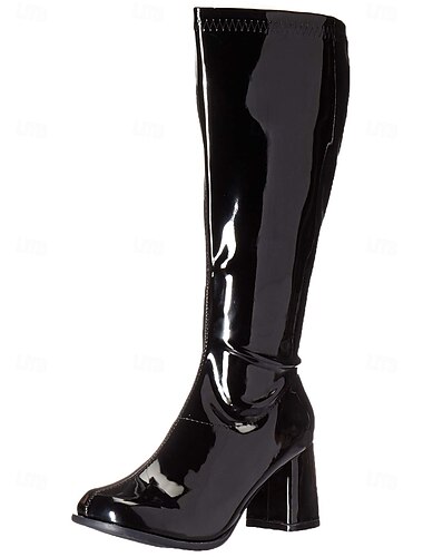  Retro Vintage 1970er Schuhe Gogo Stiefel Kniehohe Stiefel Pailletten Damen Karneval Party Club Pride Parade Erwachsene Schuhe