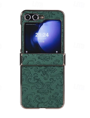  telefon Ügy Kompatibilitás Samsung Galaxy Z-átfordítás 7 Z Flip 6 Z Flip 5 Z Flip 4 Z Flip 3 Fekete tok Ütésálló Retro PC PU bőr