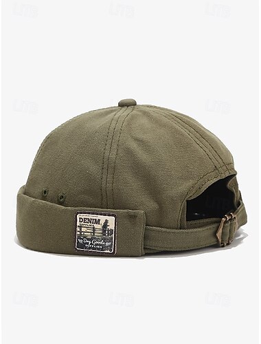  Vintage Beanie-Mützen mit gerolltem Rand für Herren – verstellbare Mützen ohne Rand in mehreren Farben für den Casual- und Streetwear-Stil