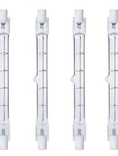  R7S 118mm T3 300W dimbare dubbele J-type lampen, 4-pack voor werk, beveiliging &tuinverlichting 220-240v