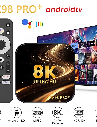  Android 12 TV-Box TX98 PRO Bluetooth 4.0 4K 4K 8 TAUSEND RK3328 4GB 64GB