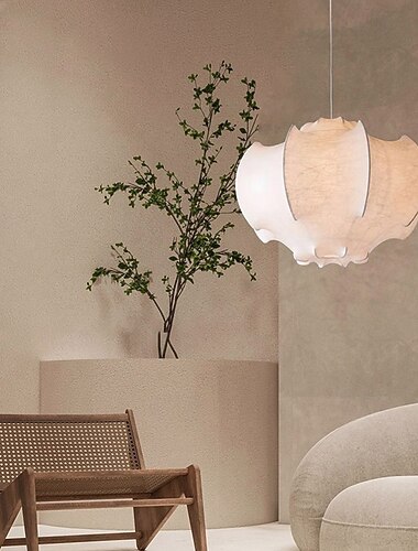  Lanterne Japonaise Style Wabi-sabi en Soie Suspension Rustique Plafonnier Design Unique Lampe Suspendue 85-265V