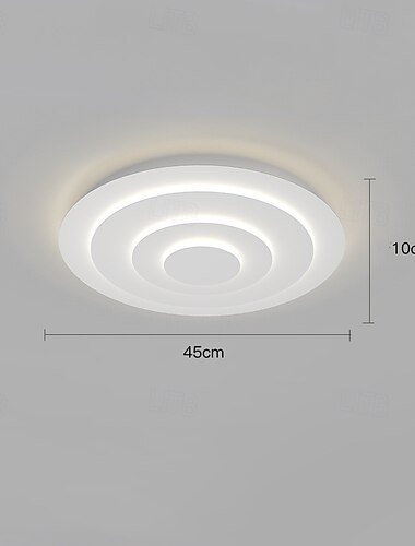  bílé kulaté vlnité design stropní světlo styl led stropní lampa 45/60/78 cm 36w