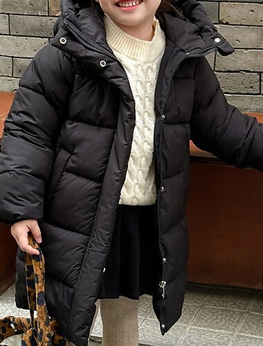 Дети Мальчики Пух Куртка с капюшоном Верхняя одежда Сплошной цвет Длинный рукав Карман Пальто на открытом воздухе Повседневные Классический Черный Красный Синий Осень Зима 4 года +   Дети Мальчики Пух Куртка с капюшоном Верхняя одежда Сплошной цвет Длинный рукав Карман Пальто на открытом воздухе Повседневные Классический Черный Красный Синий Осень Зима 4 года +