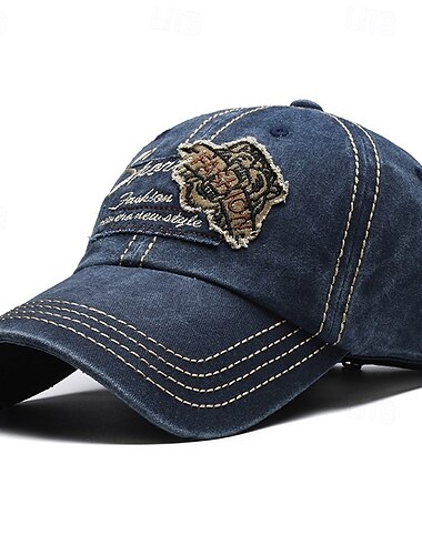  Herren Cap Basecap Sonnenhut Cowboy-Hut Schwarz Rote Baumwolle Vintage-Stil Modisch Täglich Kostümparty Zitate & Sprüche Sonnenschutz