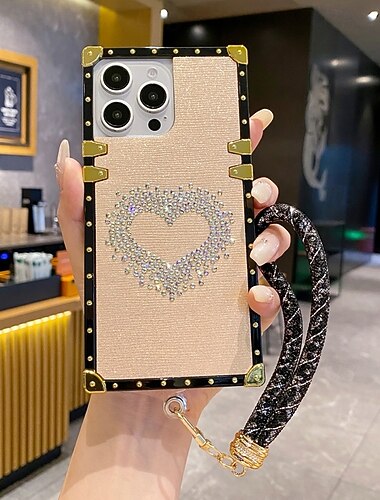  Handy Hülle Handyhüllen Für iPhone 16 15 14 Pro Max Plus 13 12 11 Pro Max Mini Rückseite Mit Handgelenkschlaufe Stoßfest Retro TPU PU-Leder