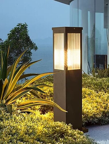 モダンな LED ボラード ライト 器具 屋外 通路 ライト 景観 通路 照明器具 有線 屋外 芝生 ランプ 庭 通路 車道 庭用 110-240V 5W
