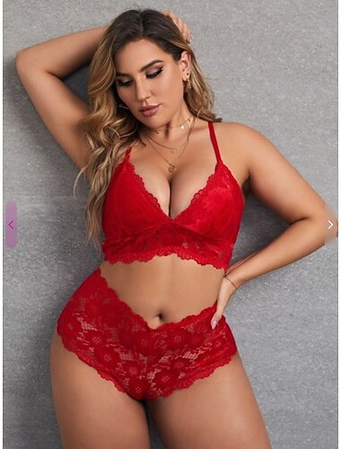  Sujetador de lencería babydoll de Papá Noel de talla grande, ropa interior para mujer, Navidad, Año Nuevo, Nochebuena, fiesta de adultos sexy, sujetador navideño