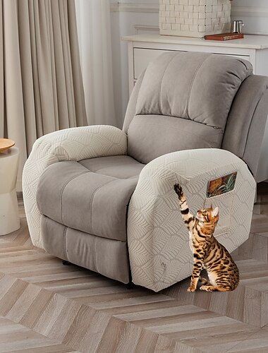  Funda para sillón reclinable 100 % impermeable, 1 funda elástica para sillón reclinable, funda lavable para sillón reclinable para mascotas, perros y niños