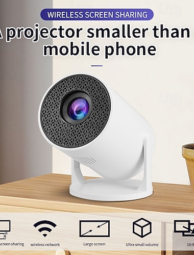  mini draagbare projector m200/m5 hd filmprojector helderheid 3000 lumen hd led lichtbron met usb-aansluiting drukknopbediening ideaal voor thuisbioscoop en outdoor kampeeravonturen