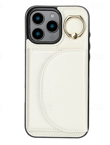  telefon Carcasă Pro iPhone 17 Pro Max 17 Air 16 15 14 Pro Max Plus 13 12 11 Pro Max Zadní kryt Držák na prsteny Slot pro kartu Nárazuvzdorné Retro TPU PU kůže