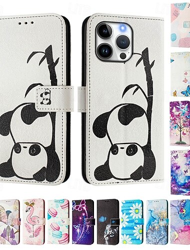  teléfono Funda Para iPhone 17 Pro Max 17 Air 16 15 14 Pro Max Plus 13 12 11 Pro Max Mini Tarjetas billetera con Soporte Magnética Protector de cuerpo completo Retro TPU Cuero de PU