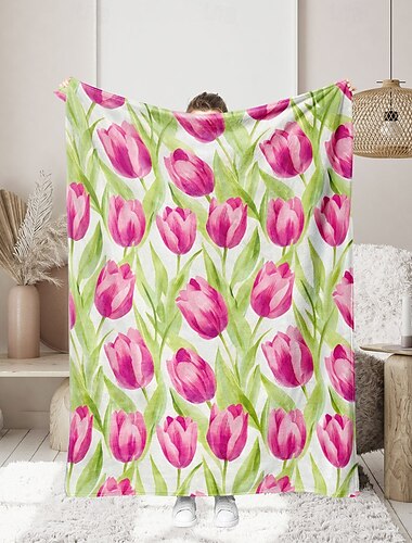  Blumendecke, weiche und gemütliche Überwurfdecke mit zartem Gänseblümchen-Design, perfekt, um Ihrem Schlafzimmer oder Wohnzimmer Komfort und Charme zu verleihen