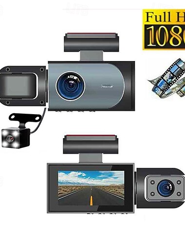  K3 1080p Nuovo design / HD / Monitoraggio a 360 ° Automobile DVR 150 Gradi Angolo ampio 2 pollice IPS Dash Cam con Wi-fi / Visione notturna / Registratore 4 LED a infrarossi Registratore per auto