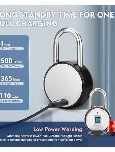  Tuya candado inteligente con huella dactilar, cerradura electrónica para puerta, aplicación Smart Life con Bluetooth, desbloqueo remoto, protección de seguridad a prueba de agua