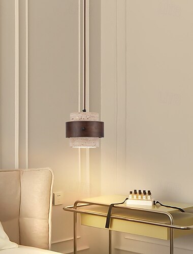  lampada suspendata wabi-sabi lampa de noptiera pandantiv lumina rotunda insula travertin lumina pandantiv retro