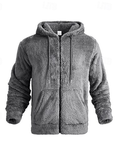  Herren Vollreißverschluss-Kapuzensweatshirt Reißverschluss Kapuzensweatshirt Schwarz Marineblau Khaki Grau Mit Kapuze Einfach Reißverschluss Sport & Outdoor Täglich Ferien Polyester Streetwear Basic