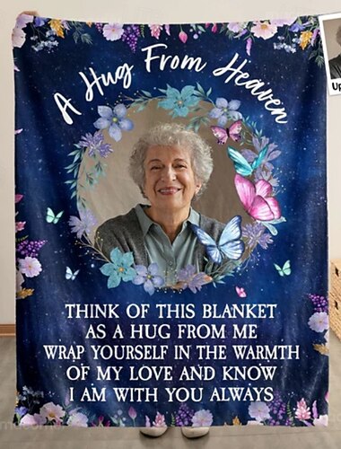  Herinneringsdeken Wikkel jezelf in de warmte van mijn liefde - Persoonlijke foto deken