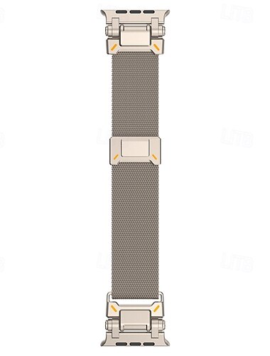  Solo loop Kompatibel med Apple Watch-klokkereim 42mm 44mm 45mm 49mm Metalllås Justerbar Rustfritt stål Erstatningsklokkerem til iwatch Ultra 2 Series 9 8 7 SE 6 5 4 3 2 1