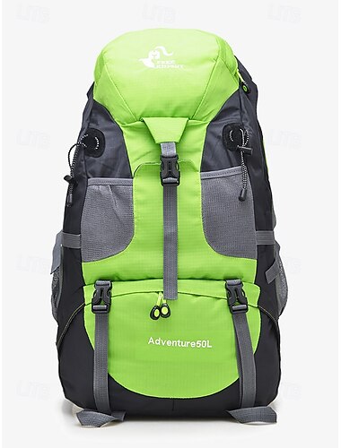  50 l wasserdichter Wanderrucksack für Outdoor-Abenteuer, Reisen und Camping – großes Fassungsvermögen mit verstellbaren Riemen und mehreren Taschen