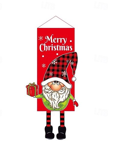  god jul veranda vindu skilt banner hengende dekorative forsyninger for innendørs utendørs vegg dør hjemmeinnredning juleflagg dekorativ kuplett snømann rudolf familie restaurant dekorasjon