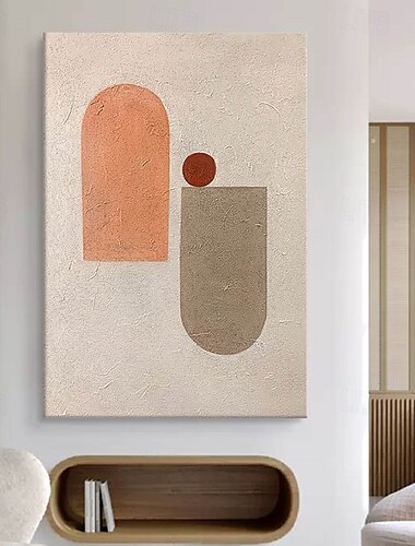  handgemachtes buntes abstraktes Ölgemälde auf Leinwand, großes handgemaltes abstraktes strukturiertes Palettenmesser, Boho-Ölgemälde, Wandkunst, zeitgenössisches minimalistisches Kunstwerk für