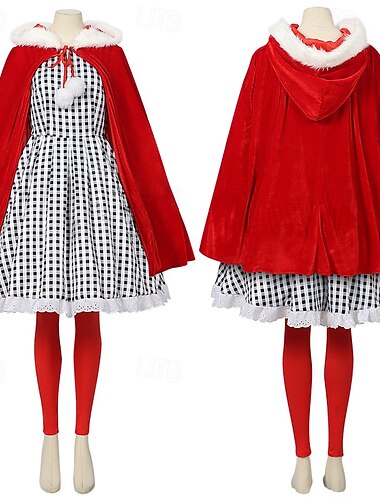  סנטה קלאוס mrs.claus תלבושות סינדי לו מי מהודרת שמלת חג המולד חליפות חג המולד תחפושות קוספליי נשים חג המולד ראש השנה חג המולד ערב חג המולד חג המולד מבוגרים חג המולד ערב ראש השנה שמלת חגורה כובע חגורה