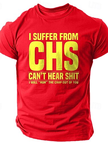  Herren Mit Buchstaben bedruckt Lustig T Shirt T-Shirt 100% Baumwolle Kurzarm Grafik Hemd Schwarz Rote Armeegrün Bequemes T-Shirt Straße Ferien Modedesigner-Kleidung