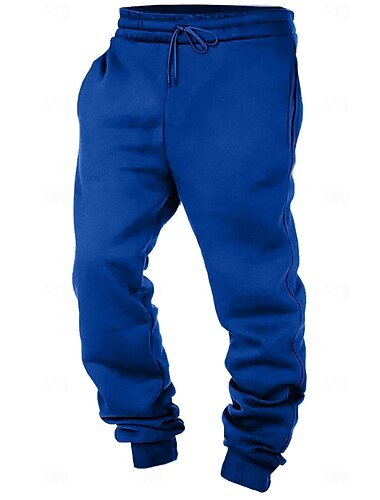  Herren Jogginghose Trainingshose Jogginghose Jogger Hose Hosen Tasche Kordelzug Elastische Taille Glatt Komfort Weich In voller Länge Sports Outdoor Täglich Modisch Brautkleider schlicht Schwarz Weiß