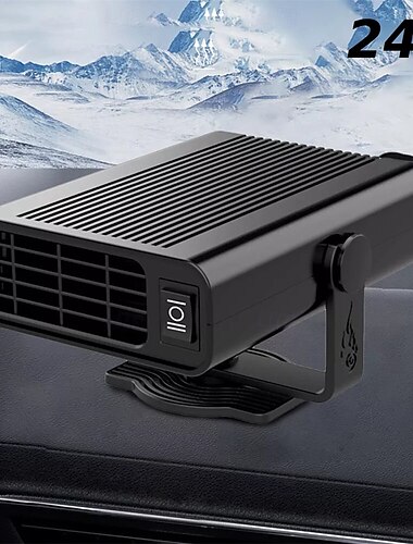  Auto-Defroster/Defogger, tragbarer Auto-Heizungslüfter, Defroster/Defogger, Kühl- und Heizlüfter, Warmluftgebläse, 12 V/24 V, 120 W
