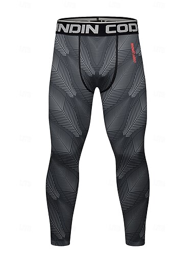  Herren Laufhose Lang Tights Running Tights Leggings Patchwork Grundschicht Outdoor Sport & Natur Sportlich Herbst Schnelltrocknend Weich Videokompression Schweißableitend Power Flex Marathon Laufen
