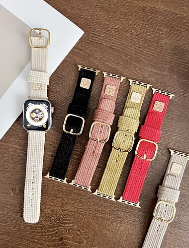  Sólová smyčka Kompatibilní s Řemínek k hodinkám Apple Watch 38 mm 40 mm 41 mm 42 mm 44 mm 45 mm 49 mm Roztomilý Nastavitelný Prodyšné Nylon Náhradní pásek na hodinky pro iwatch Ultra 2 Series 9 8 7