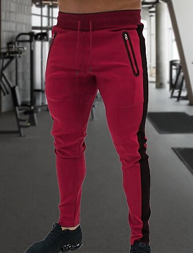  Herren Jogginghose Jogger Sporthose Sportliche Hosen GYM-Hose Tasche Kordelzug Hosen / Regenhose Outdoor Sport & Natur Sportlich Schnelltrocknend Leichtgewichtig Weich Marathon Laufen Trainieren