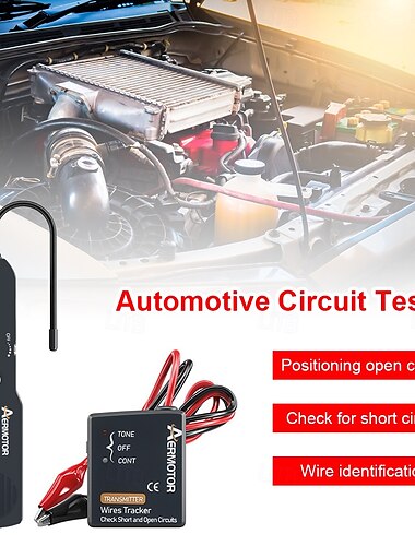  Auto-Kurzschlusskabel-Tracker, offener Kabelfinder, Auto-Stromkreisdetektor, Auto-Reparaturwerkzeug, Verfolgen Sie die Kabel