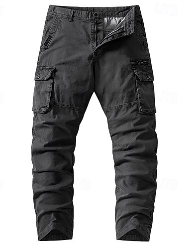  Herr Militärbyxor Långbyxor Knappar Flera fickor Slät Snabb tork Fuktabsorberande Fullängd Utomhus Dagligen Camping och vandring Mode Klassisk Svart Armégrön