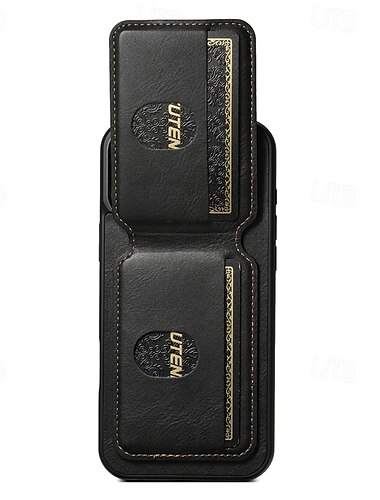  telefon fodral Till iPhone 16 Pro Max Plus iPhone 15 Pro Max Plus iPhone 14 13 12 11 Pro Max Plus iPhone 14 Pro Max iPhone 13 12 11 Pro Max Skal med stativ Magnet Kortplats Kontor / företag TPU PC PU