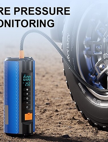  Fuente de alimentación de arranque de emergencia para automóvil, bomba de aire para automóvil, máquina todo en uno, banco de energía multifuncional, iniciador de fuego