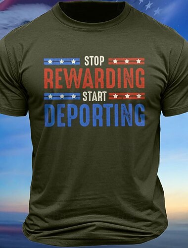  Πατριωτικά T Shirts Για Άνδρες Γκρινιάρικο T Shirt Μακρυμάνικο T shirt 3D Εκτύπωση Τιρούνι Καθημερινό Σχεδιαστής Δρόμος Καθημερινά Μαύρο Μπλε Πράσινο Καλοκαίρι Άνοιξη Φθινόπωρο Ρούχα Ενδυμασία S M L