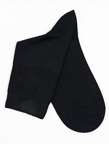  Herren 1 Paar Socken Schwarz Marinenblau Farbe Karomuster Kariert Geometrie Formell Hochzeit Jahrestag Dünn Frühling & Herbst Strickware Elegant