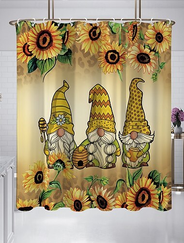  Duschvorhang mit Haken 200cm hoch duschvorhang waschbar Polyester duschvorhang blumen wasserdicht floral Schmetterlingsmuster Badezimmer Dekoration