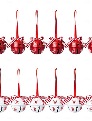  kerstbel knutselen decoratie festival kerstboom decoratie 4cm metalen bel set kleurrijke bel hanger